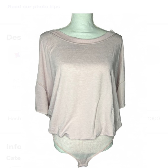 Free People Tops - Free People Slouchy T-shirt bodysuit